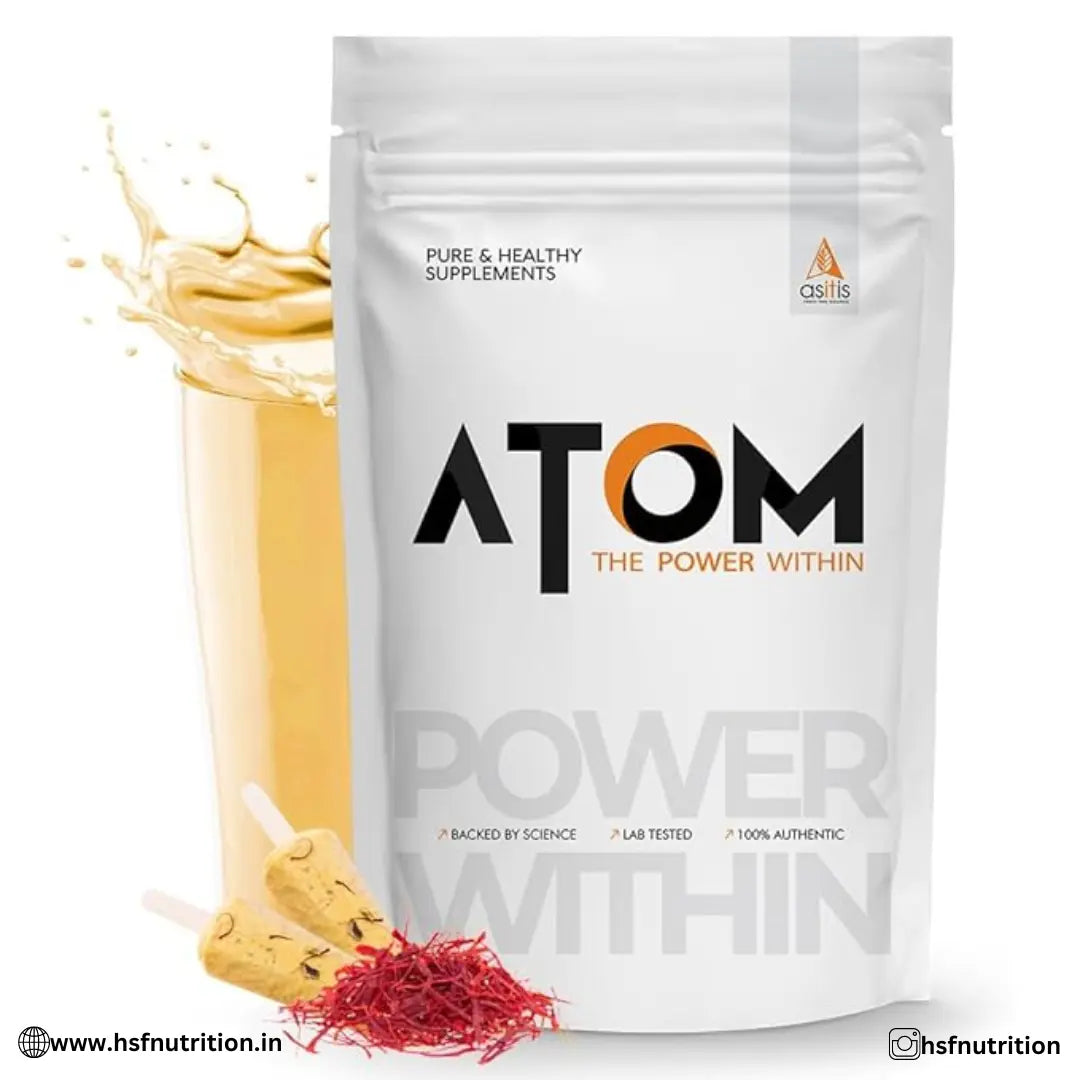 ASITIS ATOM Whey Protein - 1kg, 27gm Protein - Hold Strong Fitness & Nutrition