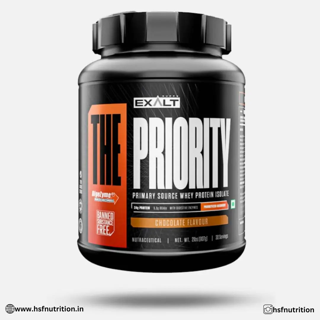 EXALT SUPPS The Priority Whey Protein - 30 Servings, 2 lbs / 907g - Chocolate - Hold Strong Fitness & Nutrition