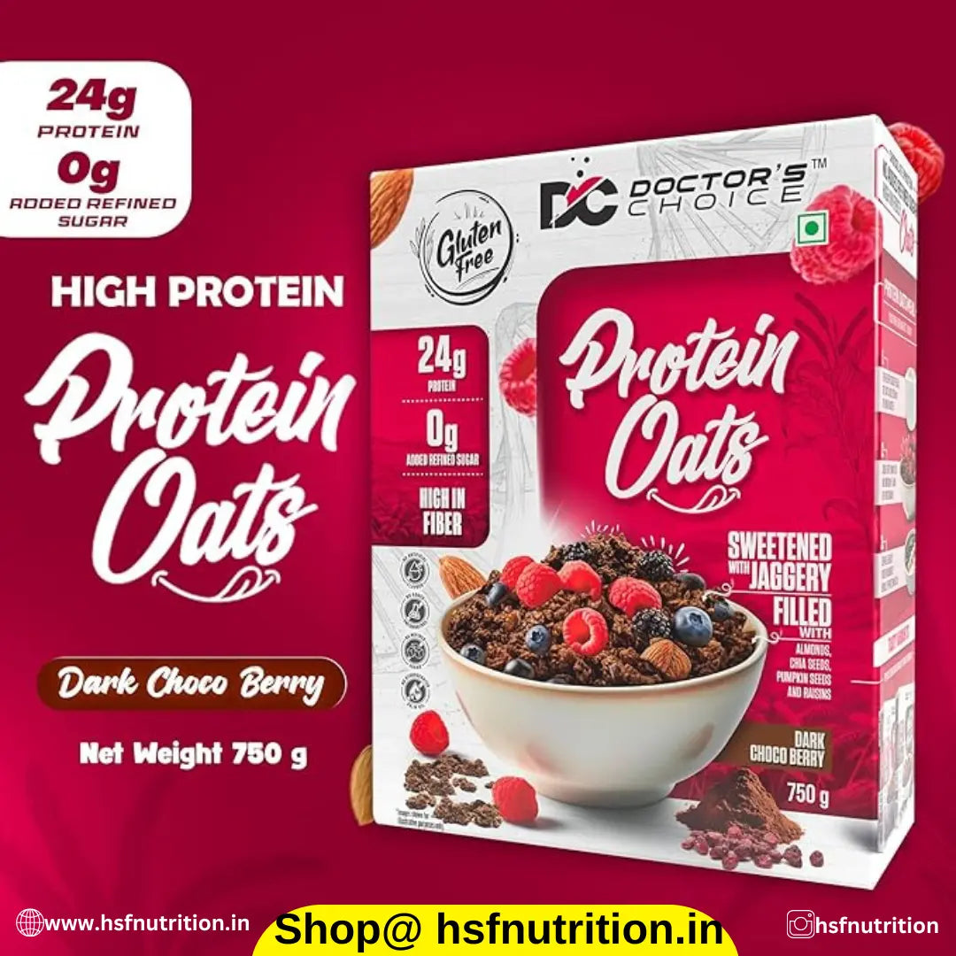 Doctors Choice High Protein DC Oats - 750 gm - Hold Strong Fitness & Nutrition