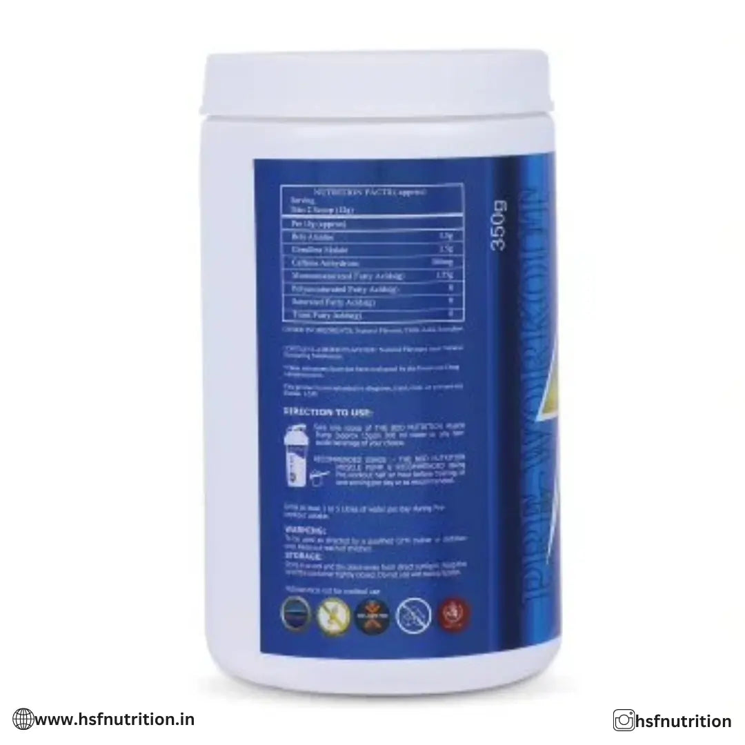 The Bod Nutrition Muscle Pump PreWorkout – 58 Serving, 350g, Tangy Orange The Bod Nutrition