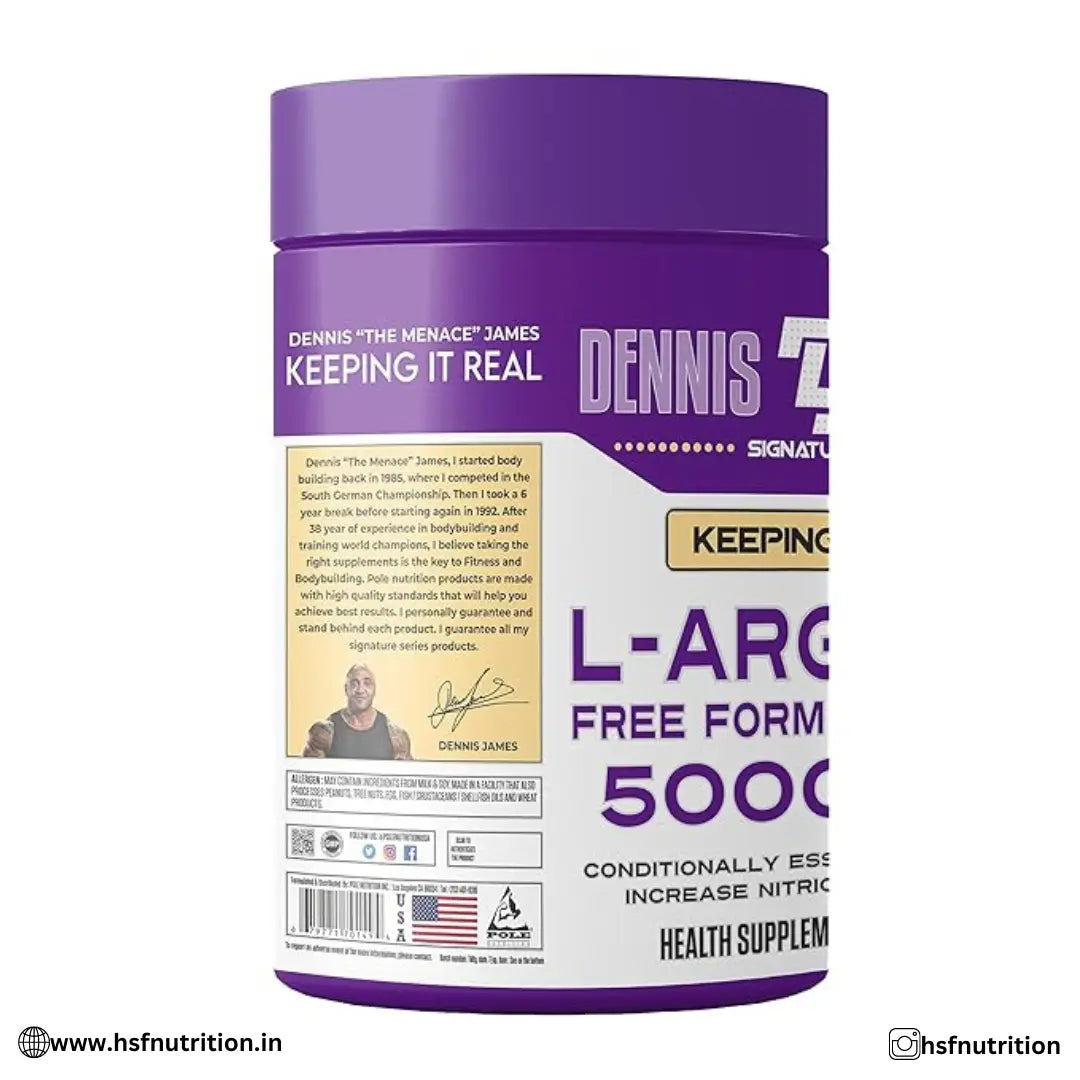 Dennis James DJ L-Arginine 5000mg - 120 Tablets - Hold Strong Fitness & Nutrition