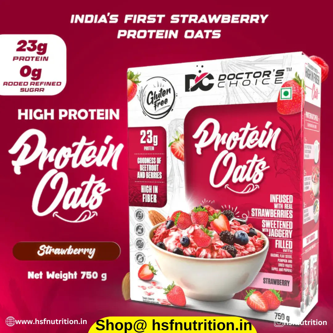 Doctors Choice High Protein DC Oats - 750 gm pack - Hold Strong Fitness & Nutrition
