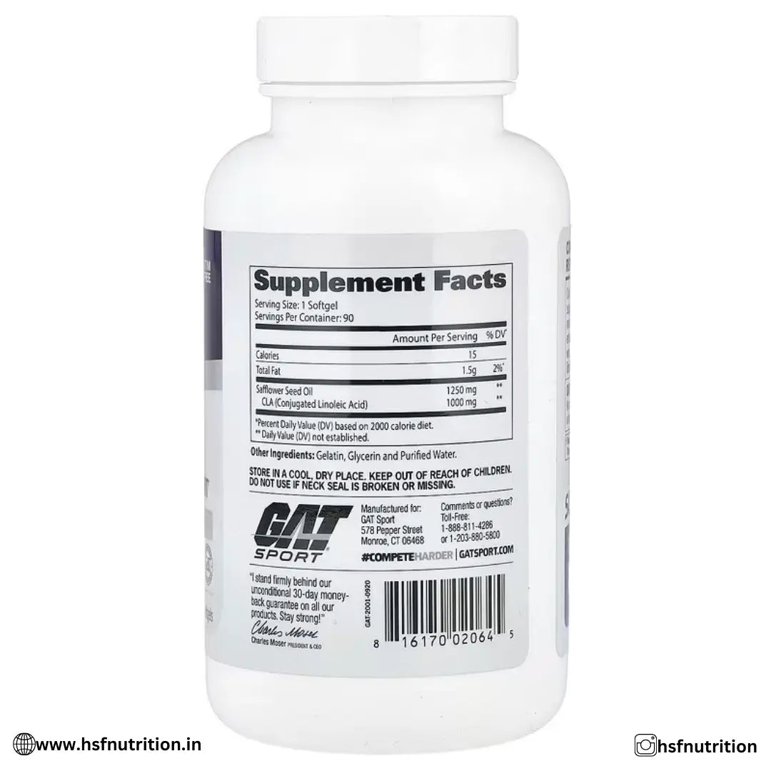 GAT Sports CLA 1250 - 90 Softgels - Hold Strong Fitness & Nutrition