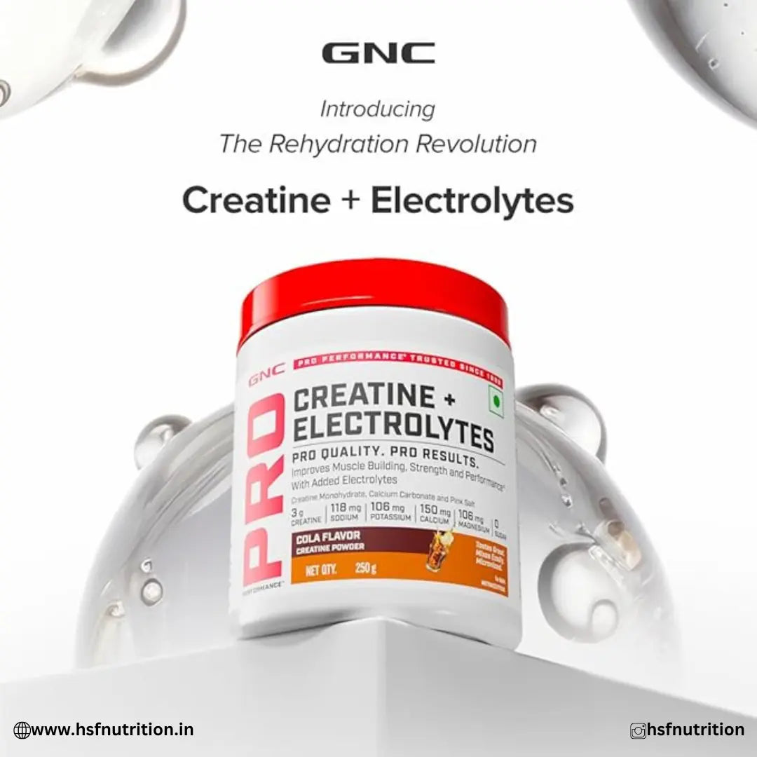 GNC Pro Performance Pure Micronized Creatine Monohydrate - 250 gm, 80 Serving, Unflavoured (Copy) GNC