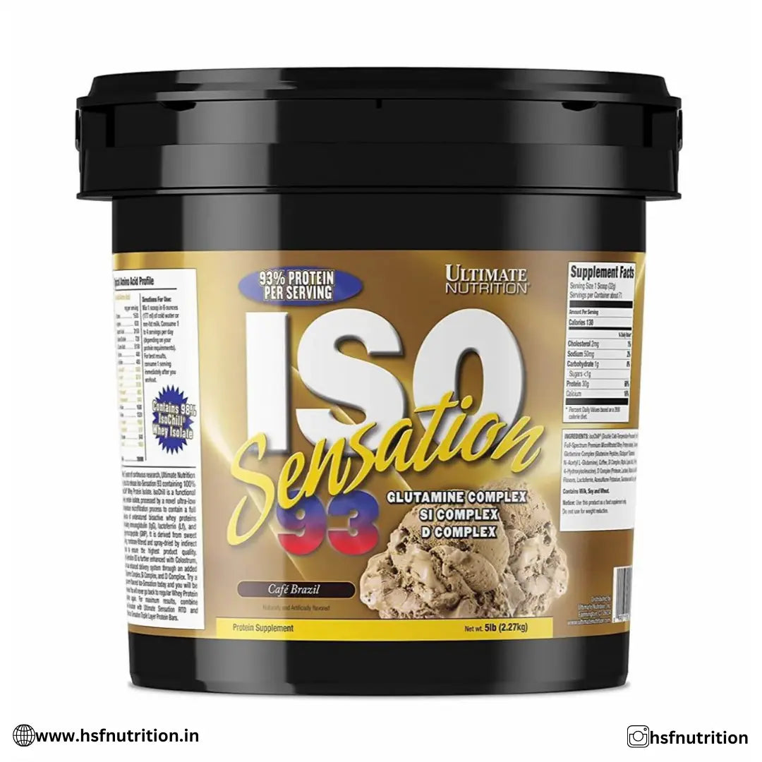 Ultimate Nutrition Iso Sensation 93 Whey Protein - 2.27kg/5Lbs - Hold Strong Fitness & Nutrition