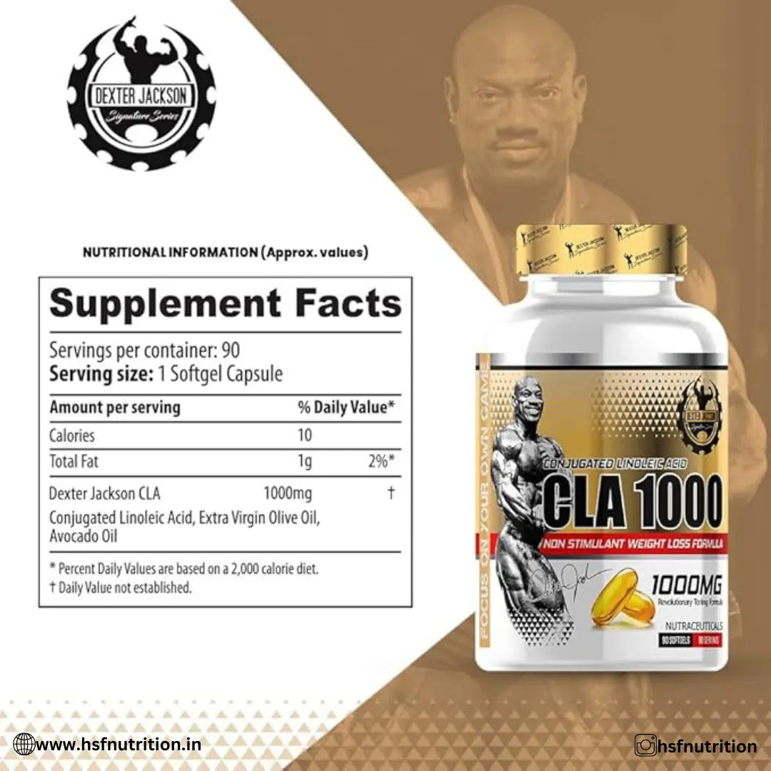 Dexter Jackson CLA 1000 - 90 Softgels - Hold Strong Fitness & Nutrition