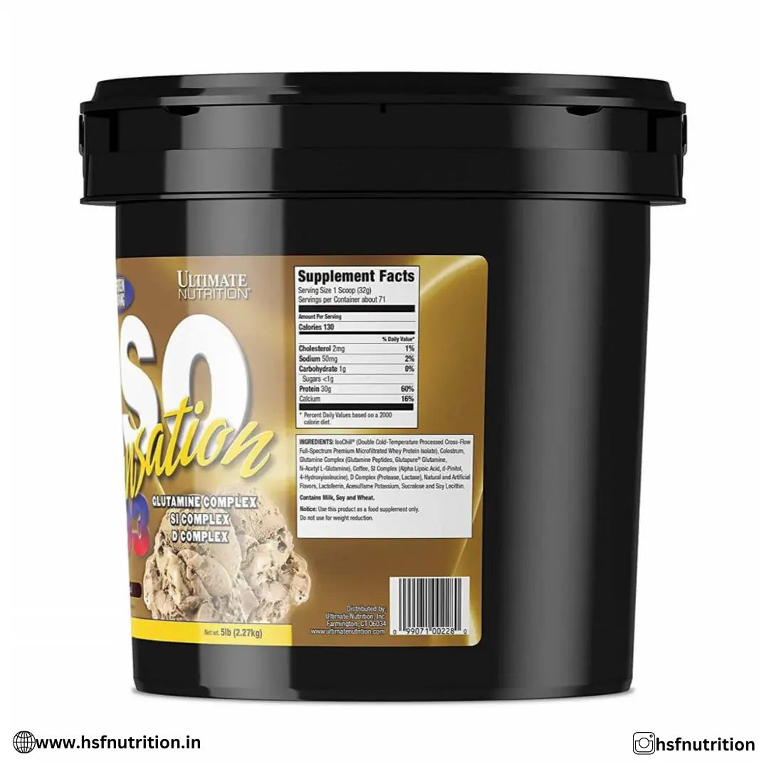 Ultimate Nutrition Iso Sensation 93 Whey Protein - 2.27kg/5Lbs - Hold Strong Fitness & Nutrition