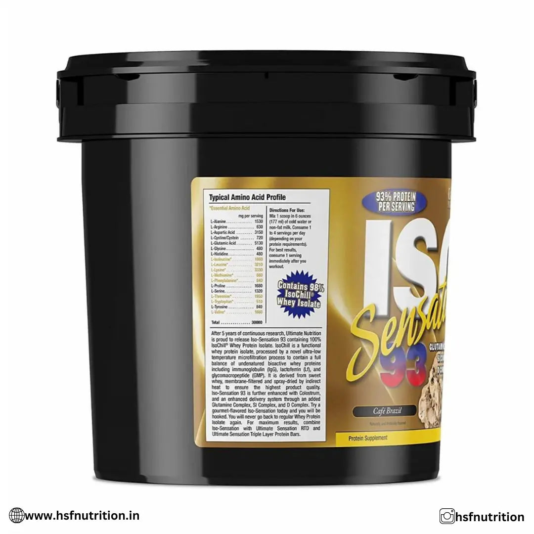 Ultimate Nutrition Iso Sensation 93 Whey Protein - 2.27kg/5Lbs - Hold Strong Fitness & Nutrition