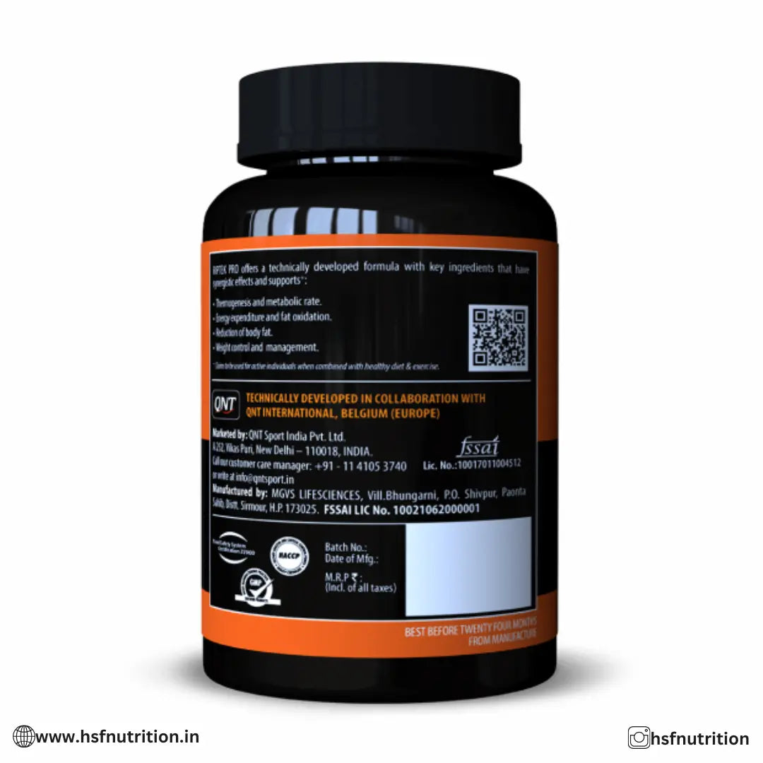 QNT RIPTEK PRO THERMOGENIC FAT LOSS ACTIVATOR - 60 TABS - Hold Strong Fitness & Nutrition