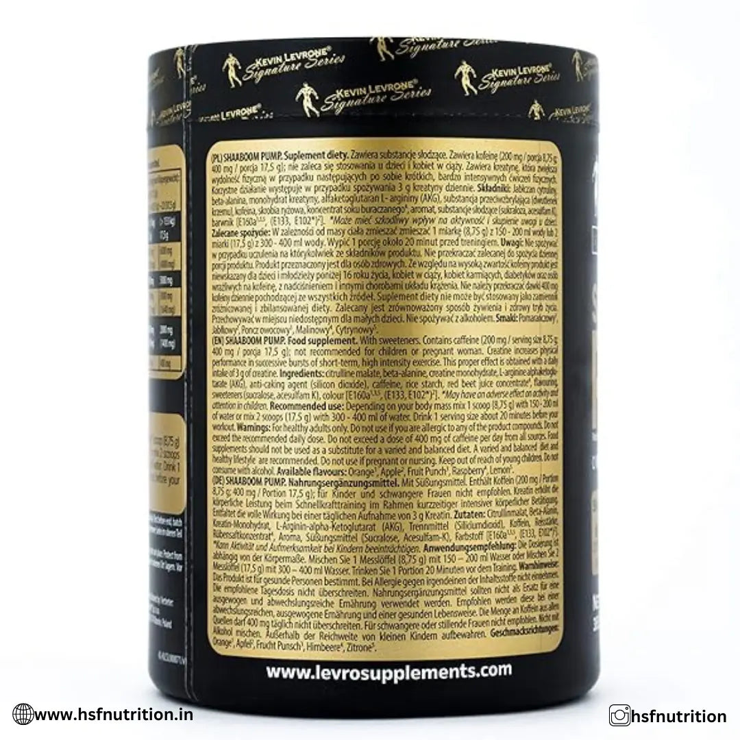 Kevin Levrone Signature Series Shaboom Pump PreWorkout - 385g - Hold Strong Fitness & Nutrition