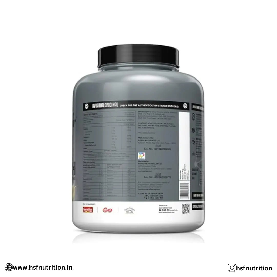 Avvatar Whey Isorich Protein - 2Kg, Malai Kulfi, 29gm, Isolate Protein - Hold Strong Fitness & Nutrition