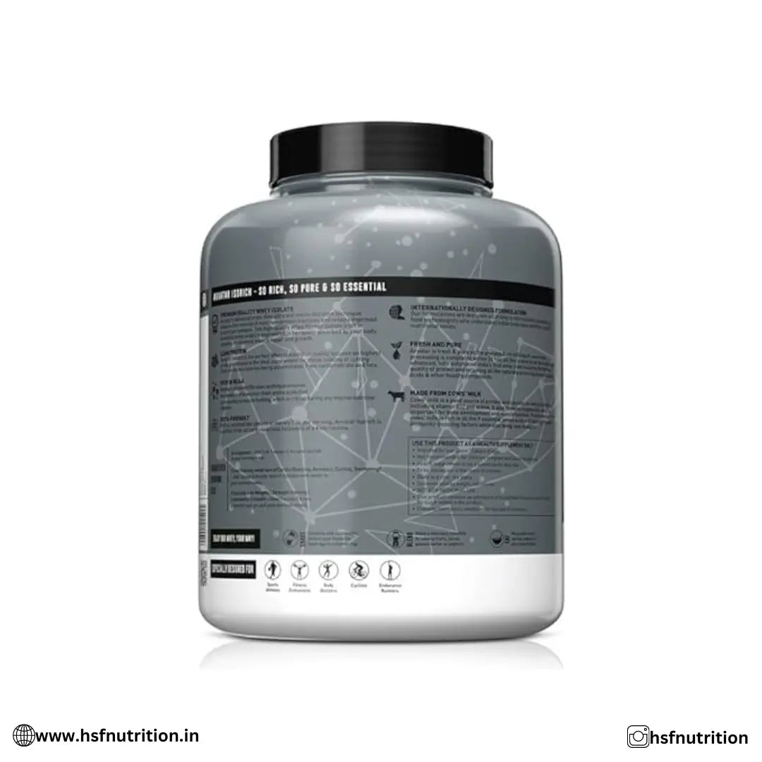 Avvatar Whey Isorich Protein - 2Kg, Malai Kulfi, 29gm, Isolate Protein - Hold Strong Fitness & Nutrition