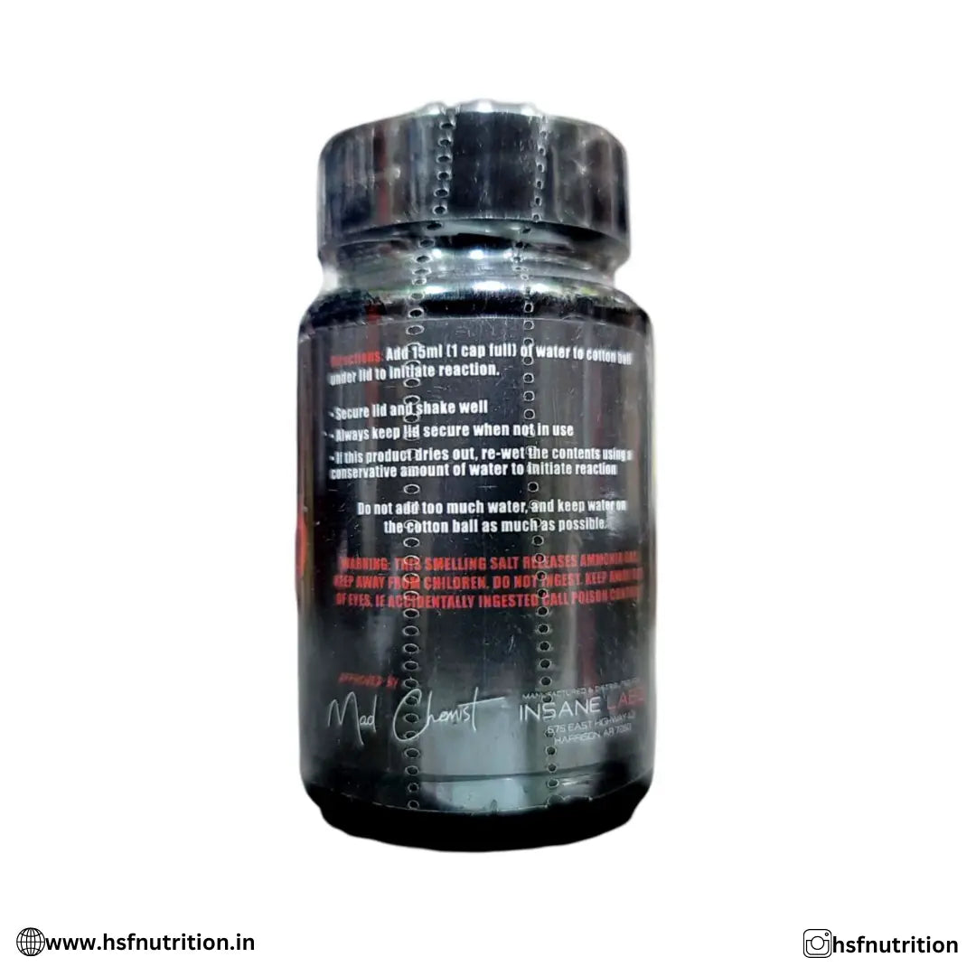 Insane Labz Wake the Dead Smelling Salts - Power-Lifting Athletes 100 Uses - Hold Strong Fitness & Nutrition