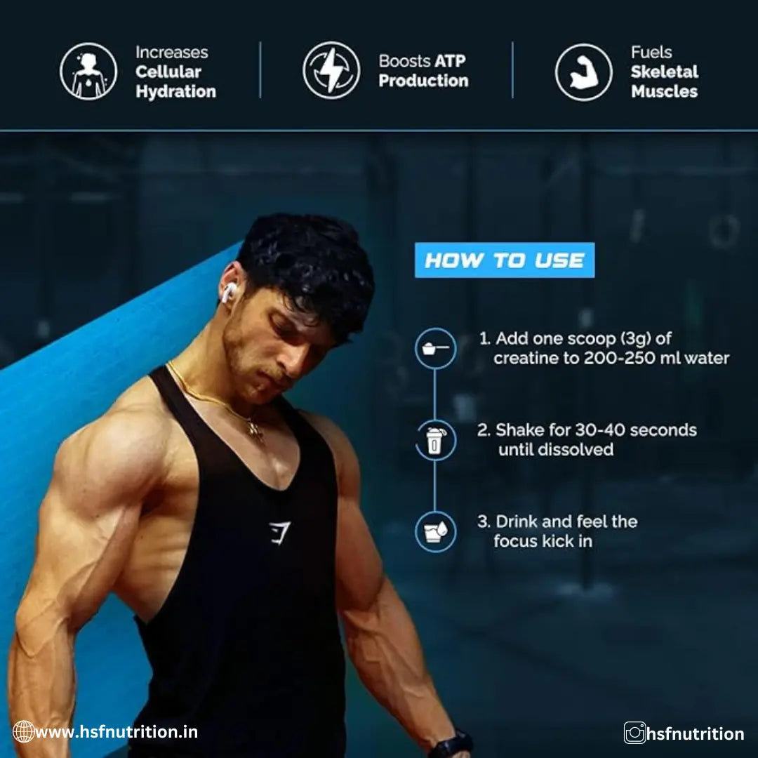 Wellcore - Pure Micronised Creatine Monohydrate Powder - 250gm, 83 Sevings, Unflavoured - Hold Strong Fitness & Nutrition