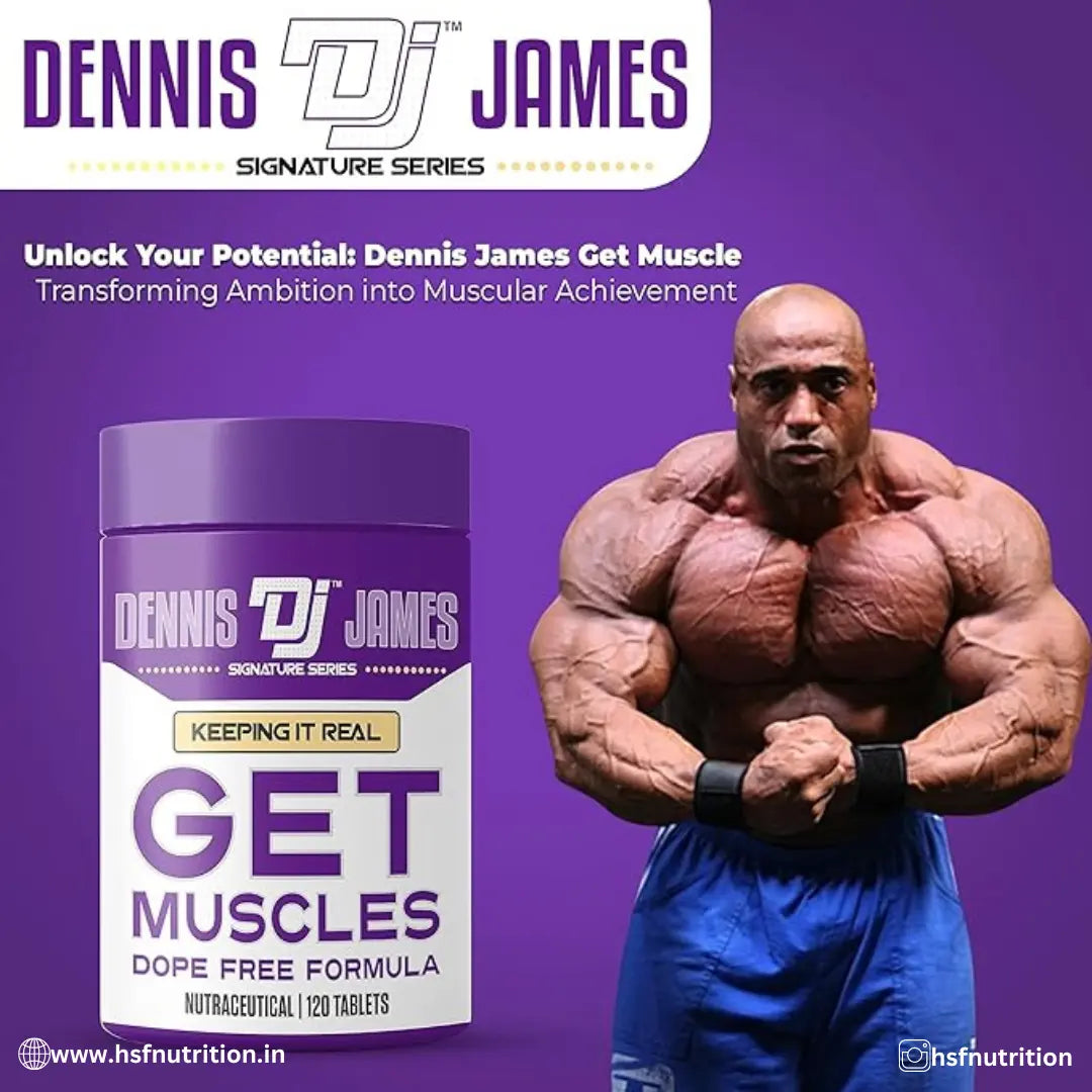 Dennis James DJ Get Muscles - 120 Tablets - Hold Strong Fitness & Nutrition