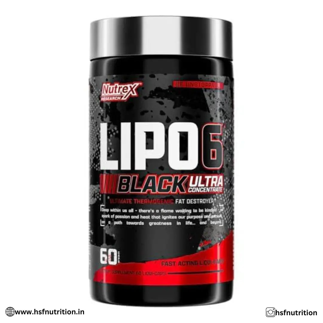 Nutrex Research Lipo-6 Black Ultra Concentrate - 60 Caps - Hold Strong Fitness & Nutrition