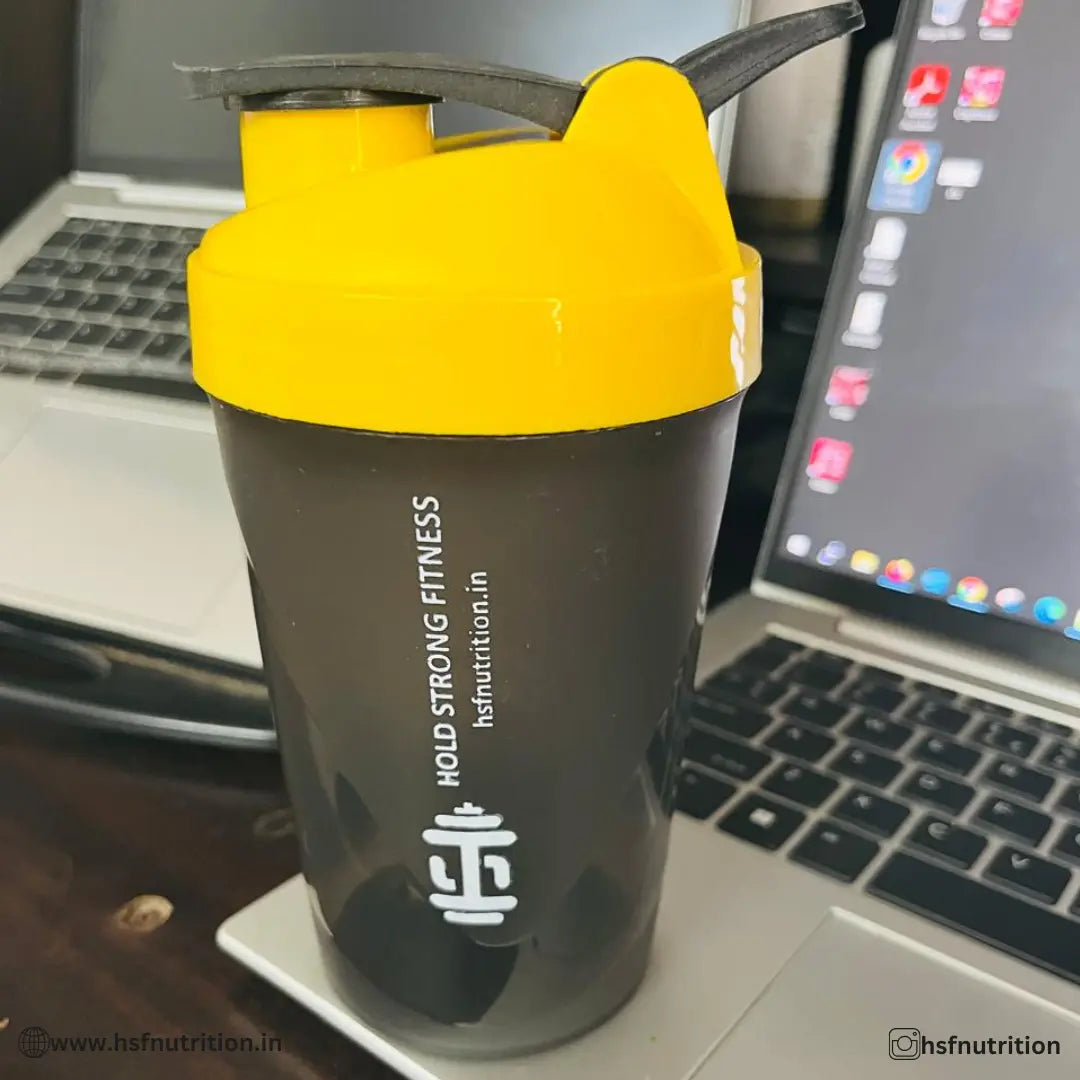 HSFNUTRITION Shaker Bottle - 500ml, Black, Flip Top Bottle HSFNUTRITION
