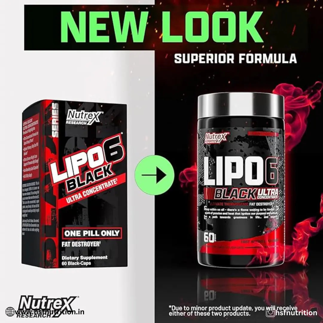 Nutrex Research Lipo-6 Black Ultra Concentrate - 60 Caps - Hold Strong Fitness & Nutrition