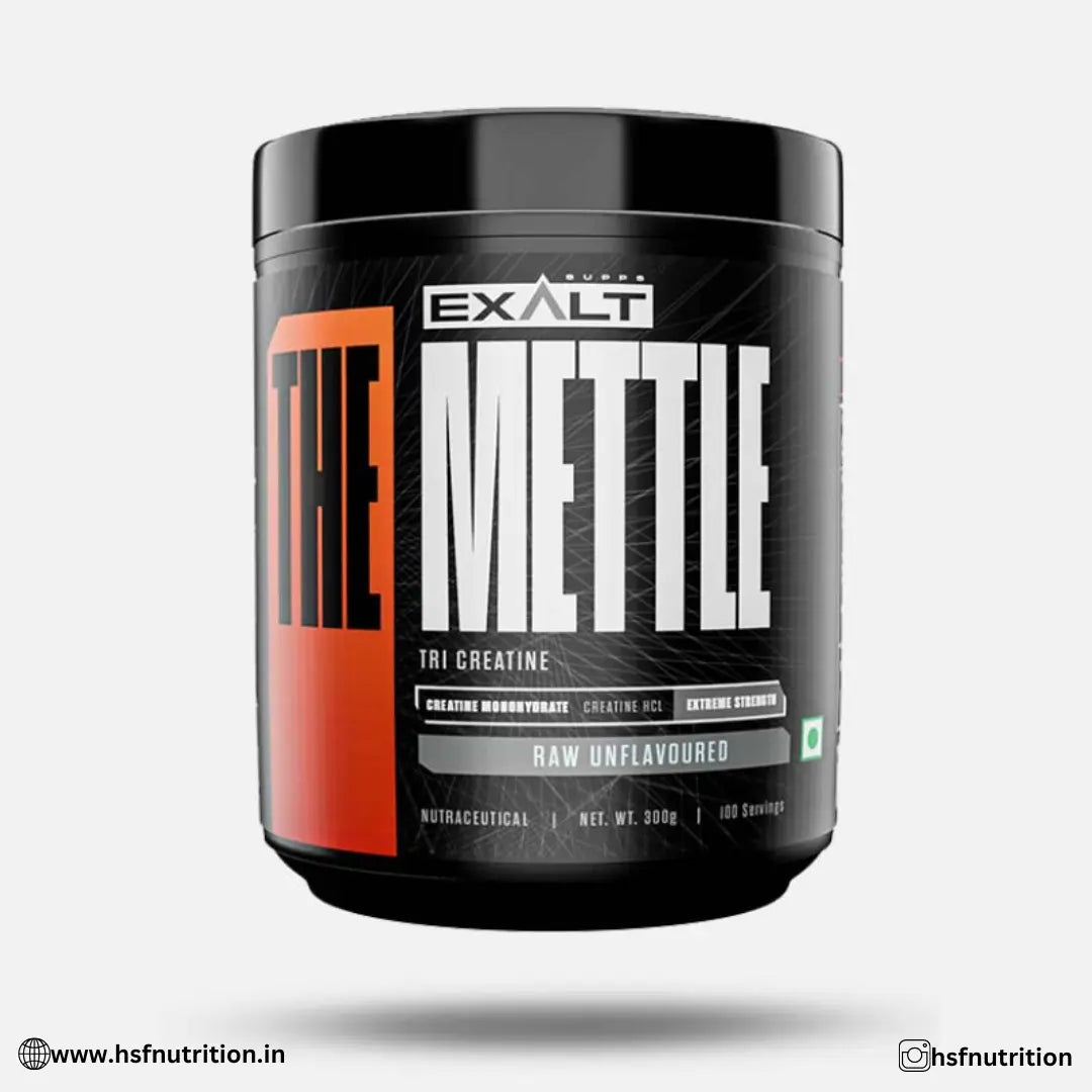 EXALT SUPPS The Mettle TRI Creatine Monohydrate - 5g per Serving, 100 Servings (300g), Unflavored - Hold Strong Fitness & Nutrition