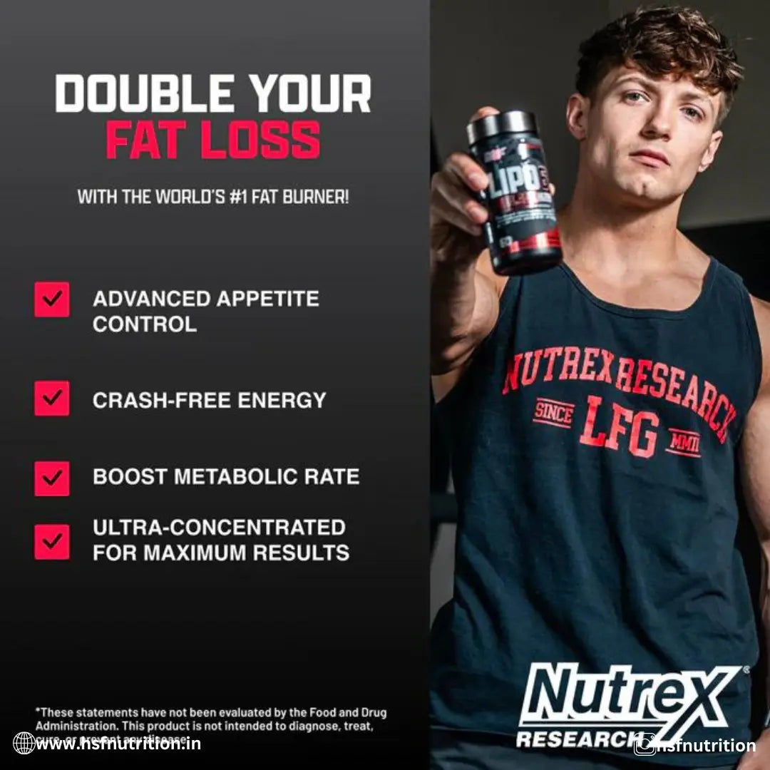 Nutrex Research Lipo-6 Black Ultra Concentrate - 60 Caps - Hold Strong Fitness & Nutrition