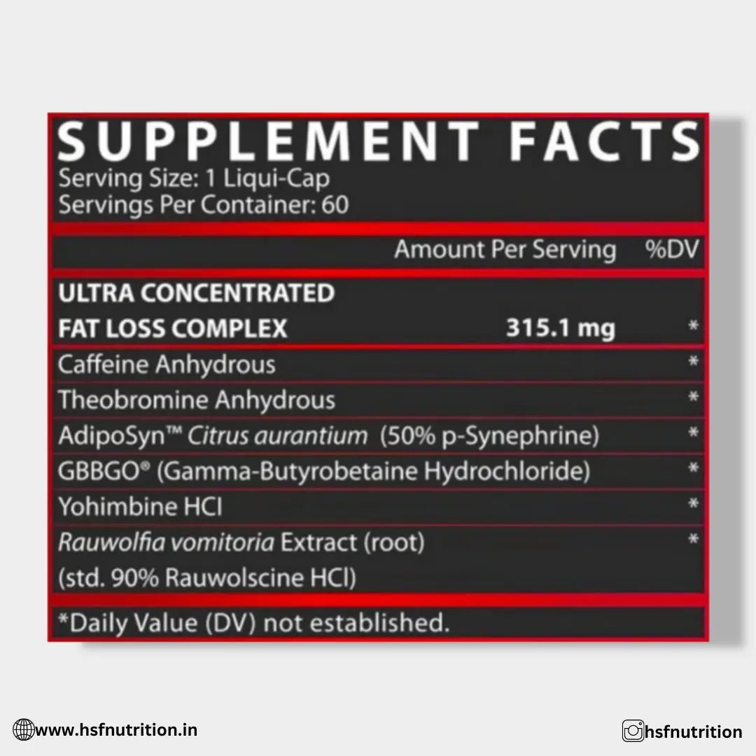Nutrex Research Lipo-6 Black Ultra Concentrate - 60 Caps - Hold Strong Fitness & Nutrition