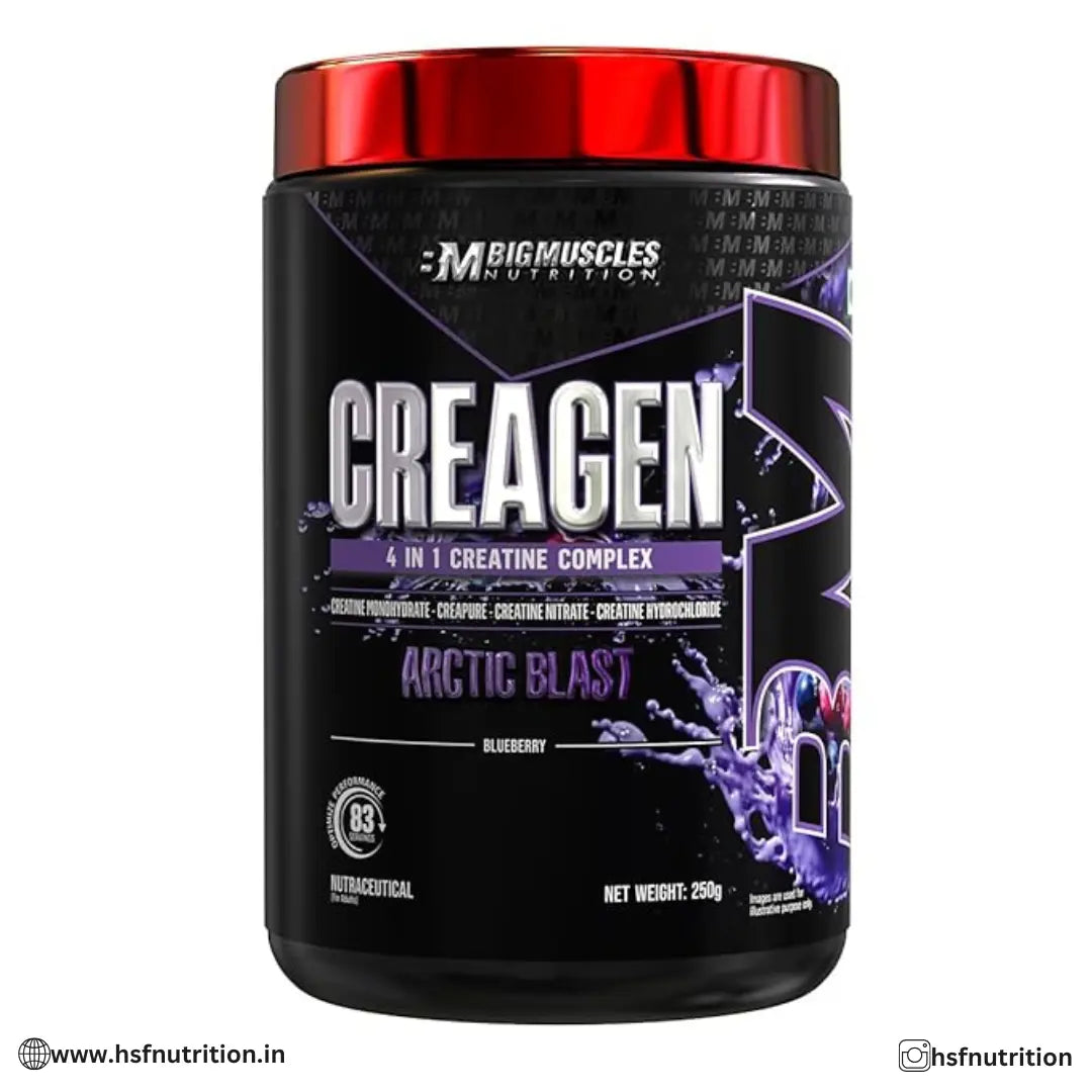 Bigmuscles Nutrition Creagen Powder - 83 Servings, 250gm, Unflavored Bigmuscles Nutrition
