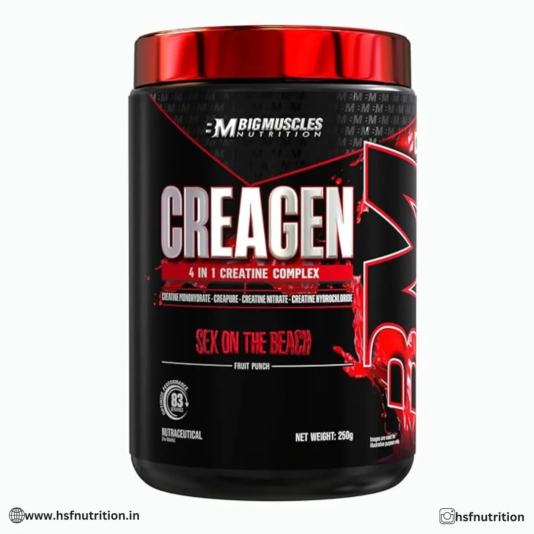 Bigmuscles Nutrition Creagen Powder - 83 Servings, 250gm, Unflavored Bigmuscles Nutrition