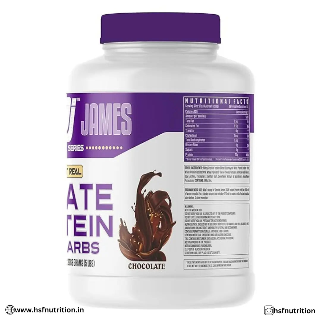 Dennis James DJ Isolate Protein - Chocolate, 5 lbs (2268g), 84 Servings - Hold Strong Fitness & Nutrition