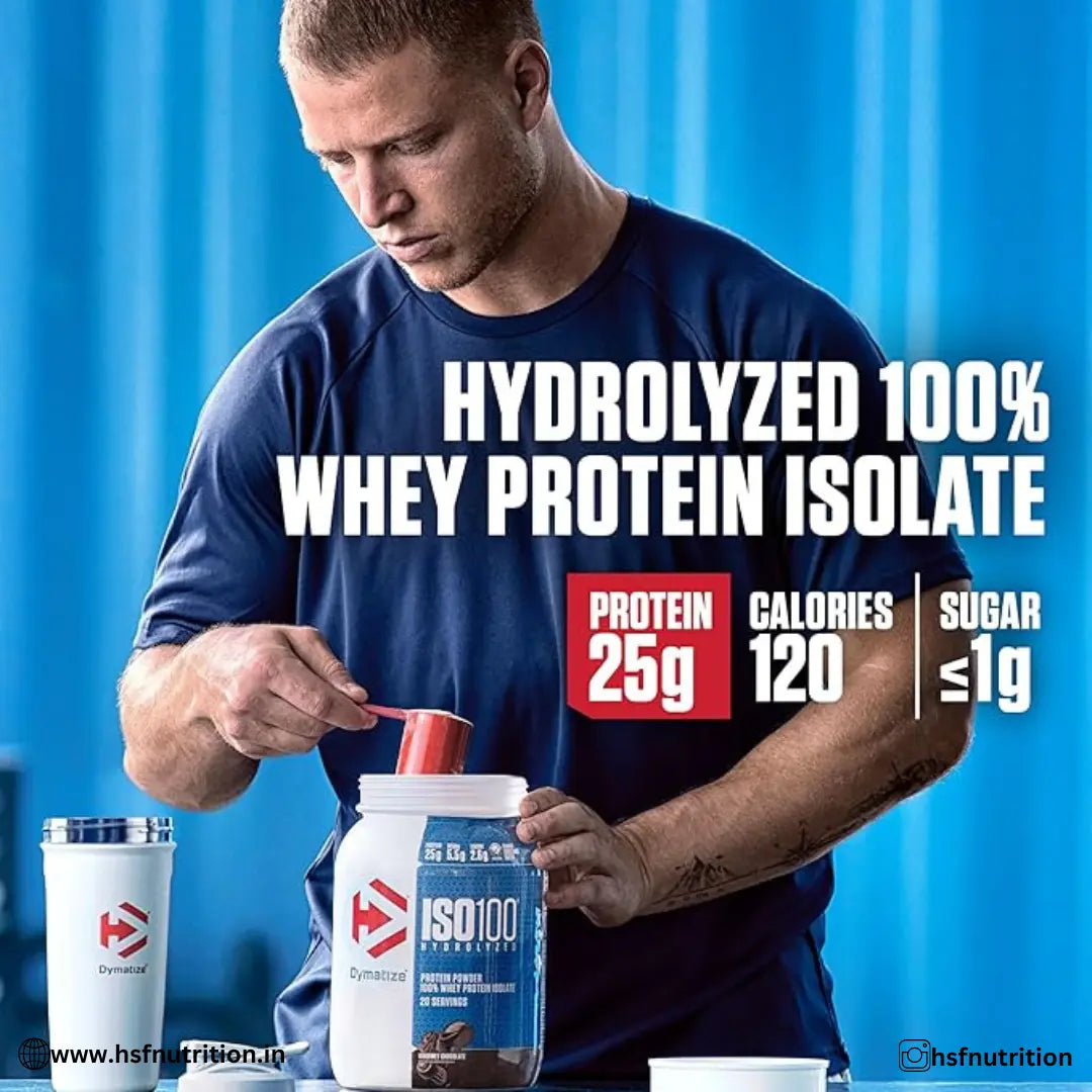 Dymatize Nutrition ISO 100 - 2.26 kg (5 lbs), Gourmet Chocolate, 25g Protein - Hold Strong Fitness & Nutrition
