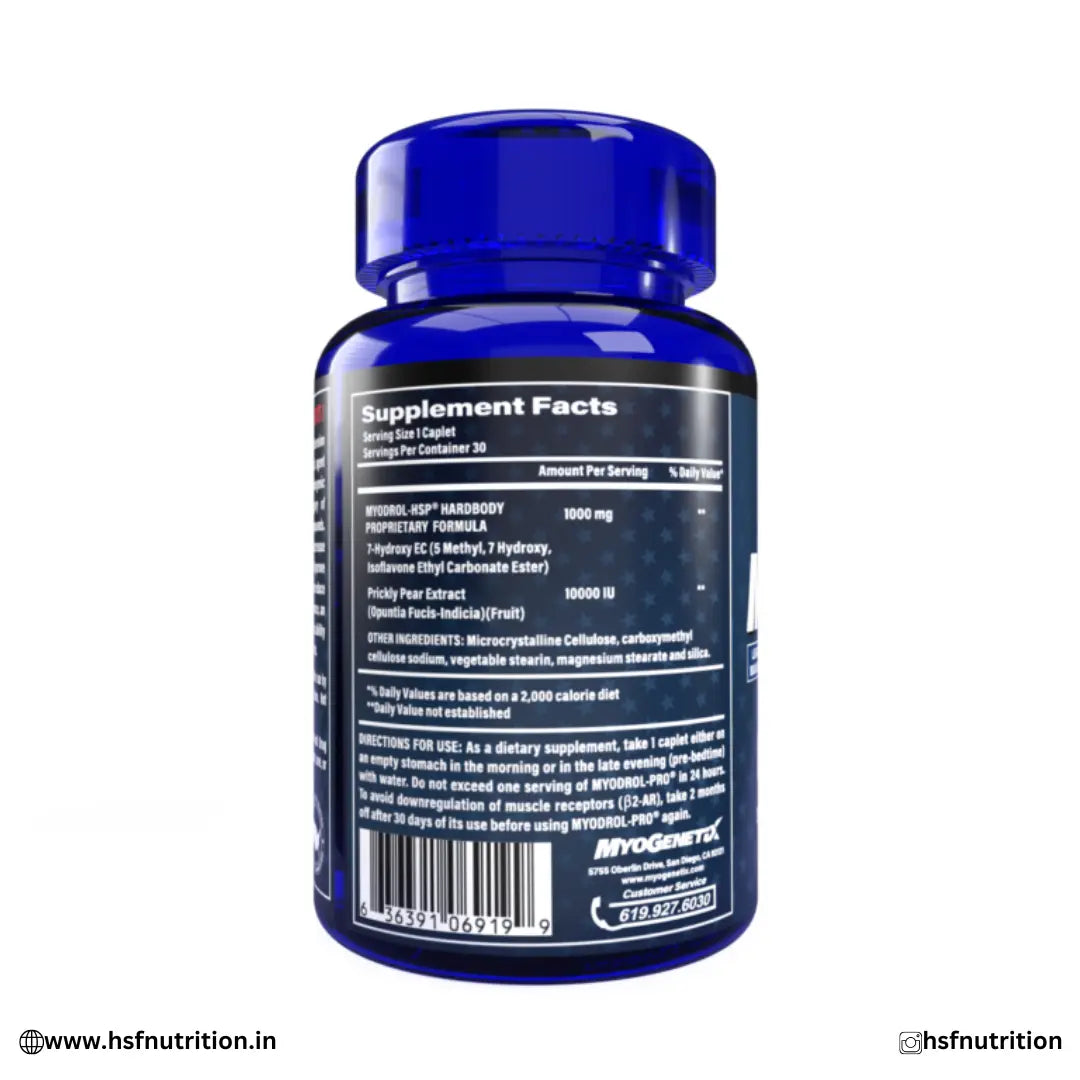 MYOGENETIX Myodrol HSP Blue - 30 Caplets Myogenetix