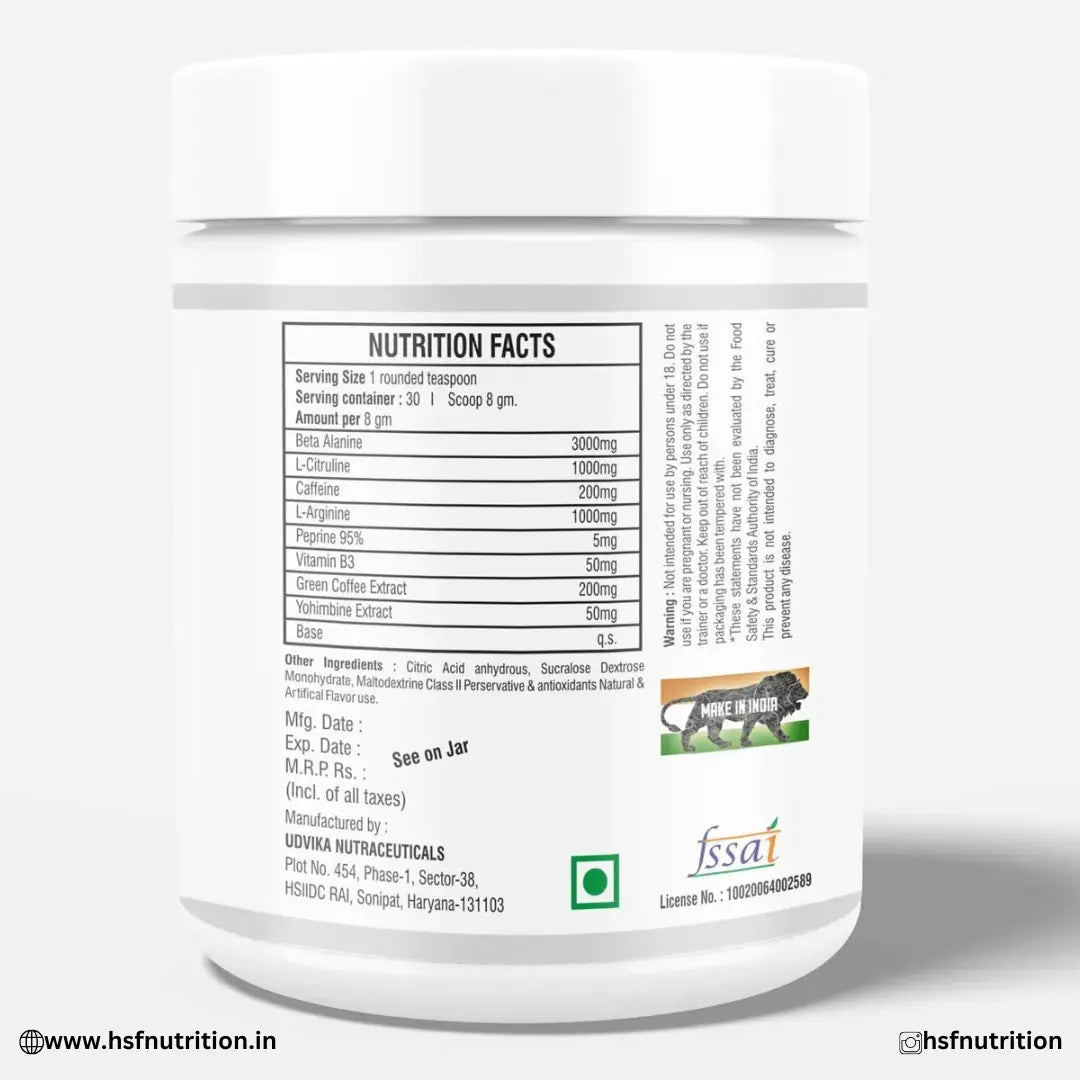 ITC Muscle Club Elite PreWorkout – 240g, 30 Servings Muscle Club