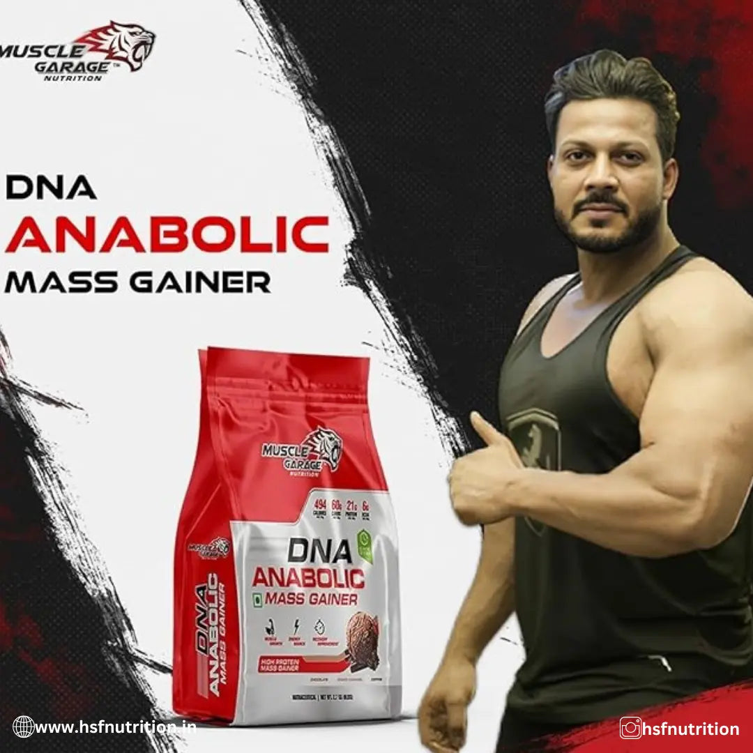 Muscle Garage DNA Anabolic High Protein Mass Gainers - 2.7 kg, Chocolate - Hold Strong Fitness & Nutrition