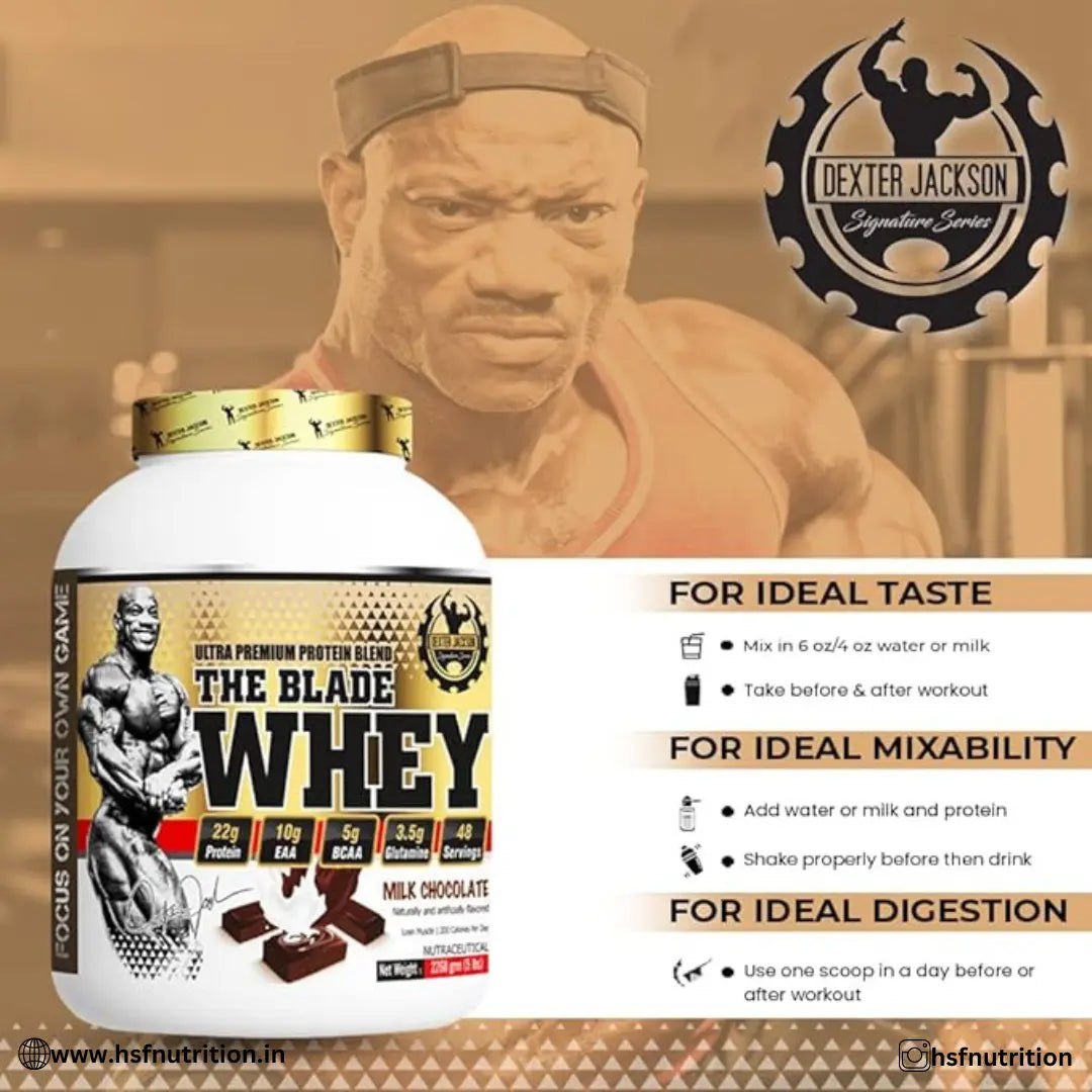 Dexter Jackson The Blade Whey - 2.27Kg, Milk Chocolate - Hold Strong Fitness & Nutrition