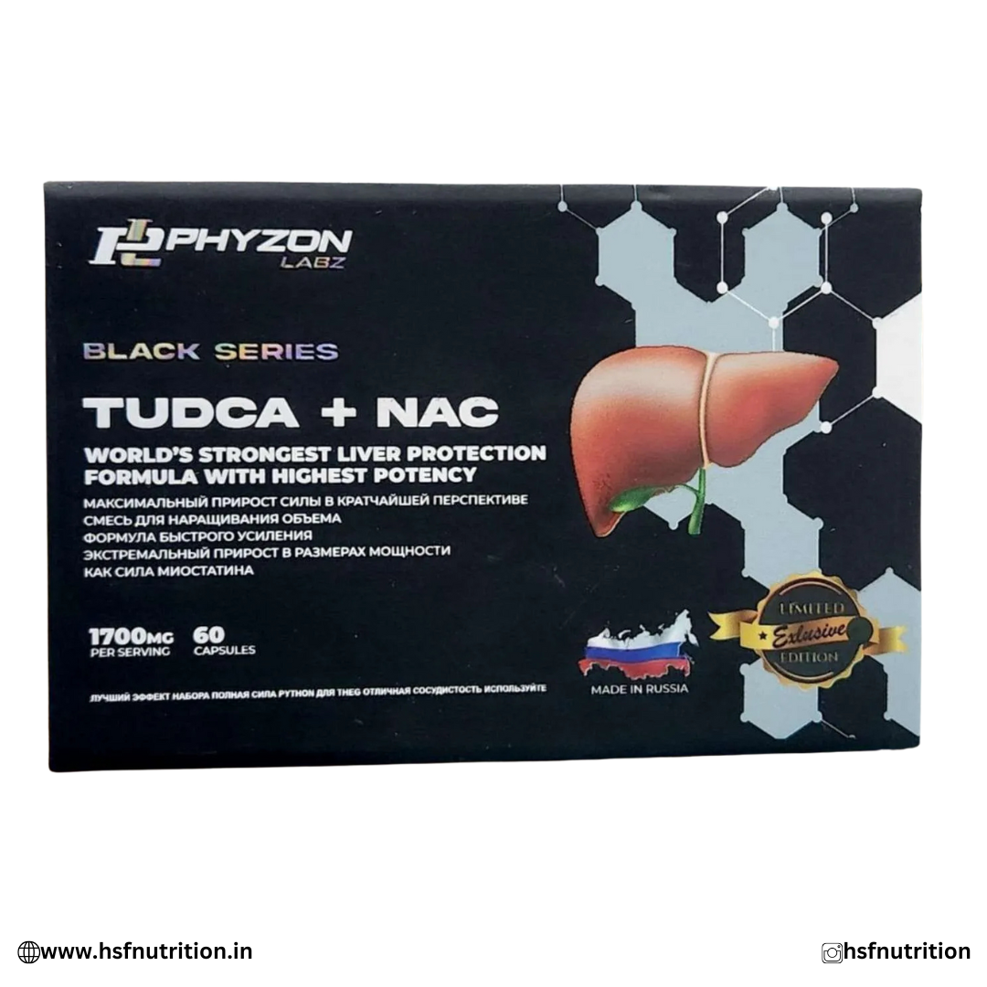 Phyzon Labz TUDCA + NAC Black Series – Liver & Kidney Support 60 Capsules Phyzon Labz