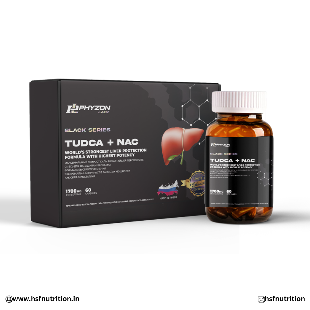Phyzon Labz TUDCA + NAC Black Series – Liver & Kidney Support 60 Capsules Phyzon Labz
