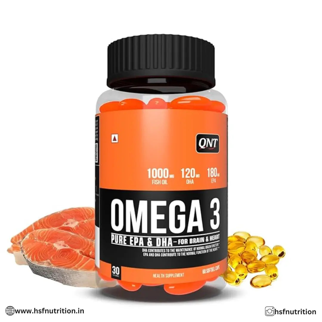 QNT Omega 3 1000mg  - 60 Softgels - Hold Strong Fitness & Nutrition
