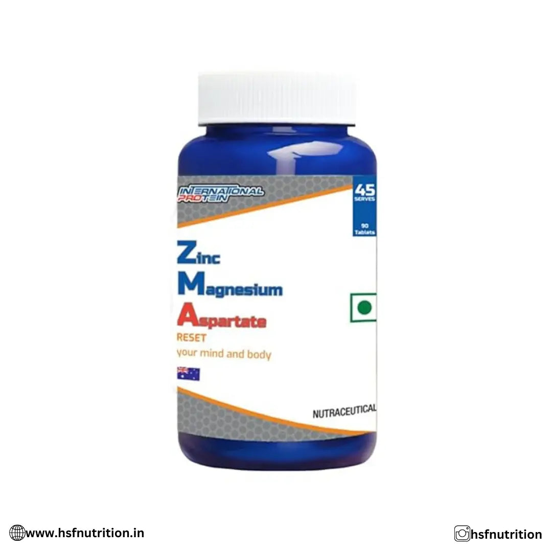 International Protein ZMA (Zinc Magnesium Aspartate) - 90 Tabs - Hold Strong Fitness & Nutrition