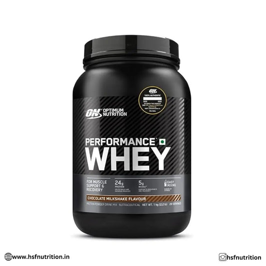 OPTIMUM NUTRITION ON Performance Whey Protein - 1kg, 24g Protein, Chocolate - Hold Strong Fitness & Nutrition