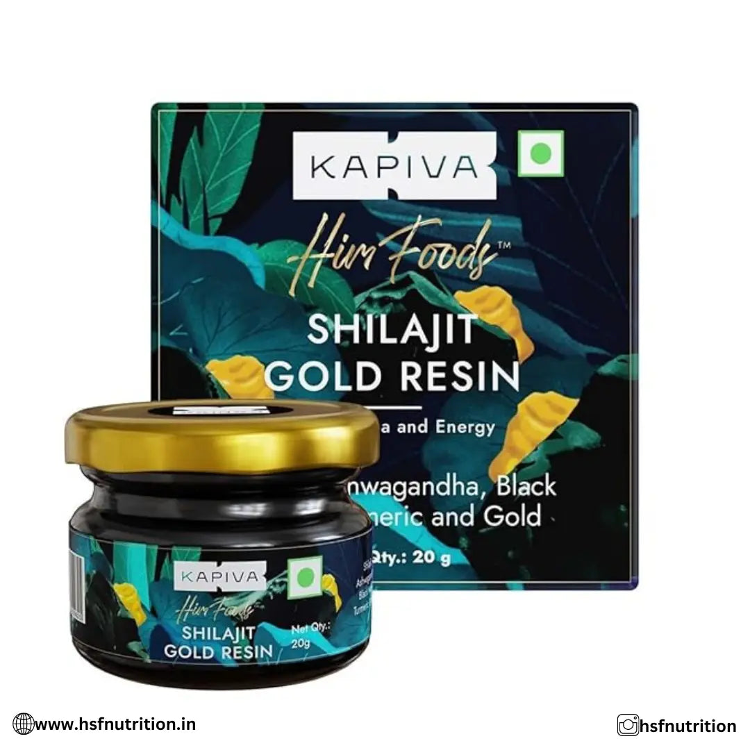 Kapiva Shilajit Gold Resin - 20g | Helps in boosting Stamina | Contains 24 Carat Gold | 100% Ayurvedic - Hold Strong Fitness & Nutrition