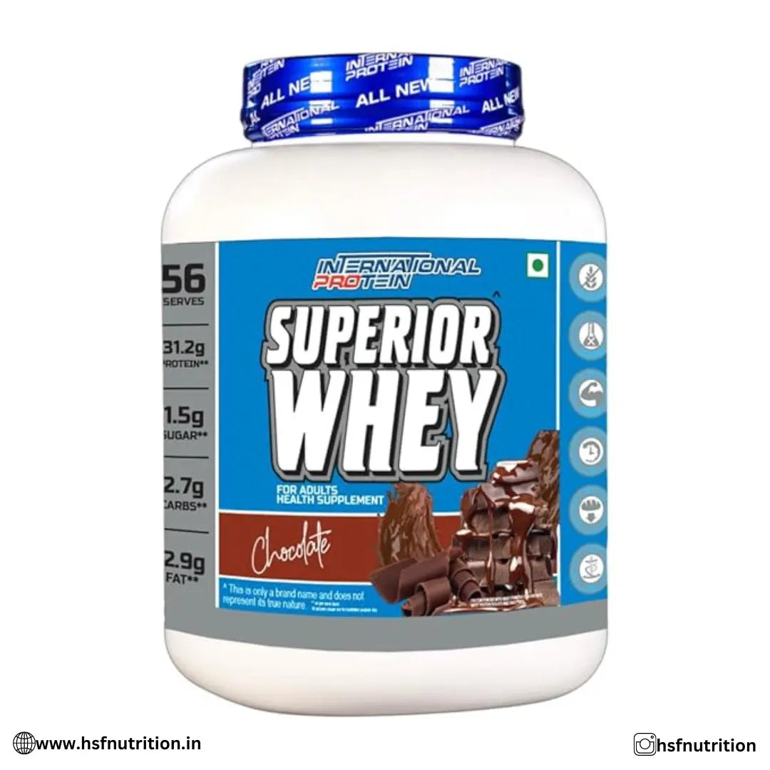International Protein Superior Whey - 2.27kg, Chocolate, 31.2G protein | Manufactured in Australia - Hold Strong Fitness & Nutrition