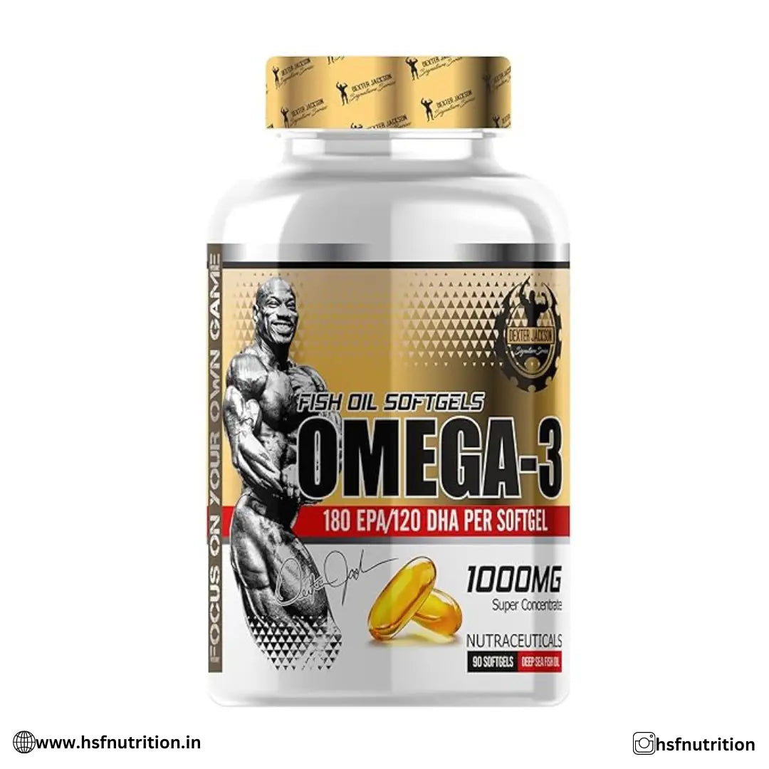 Dexter Jackson Omega-3 Fishoil - 1000mg, 90 Softgels - Hold Strong Fitness & Nutrition