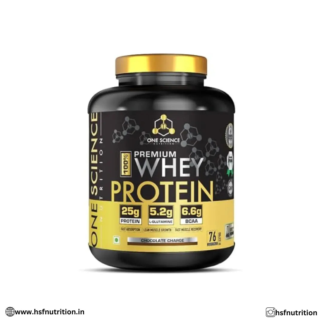 One Science Nutrition OSN Premium Whey Protein [Grass Fed Whey] - 25g Protein, 2.27 kg, 5 lbs, Chocolate Charge - Hold Strong Fitness & Nutrition