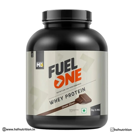 MuscleBlaze MB Fuel One Whey Protein - 2kg, Chocolate, 24g Protein - Hold Strong Fitness & Nutrition