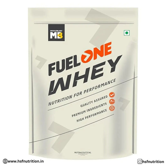 MuscleBlaze MB Fuel One Whey Protein - 1kg, Chocolate, 24g Protein - Hold Strong Fitness & Nutrition