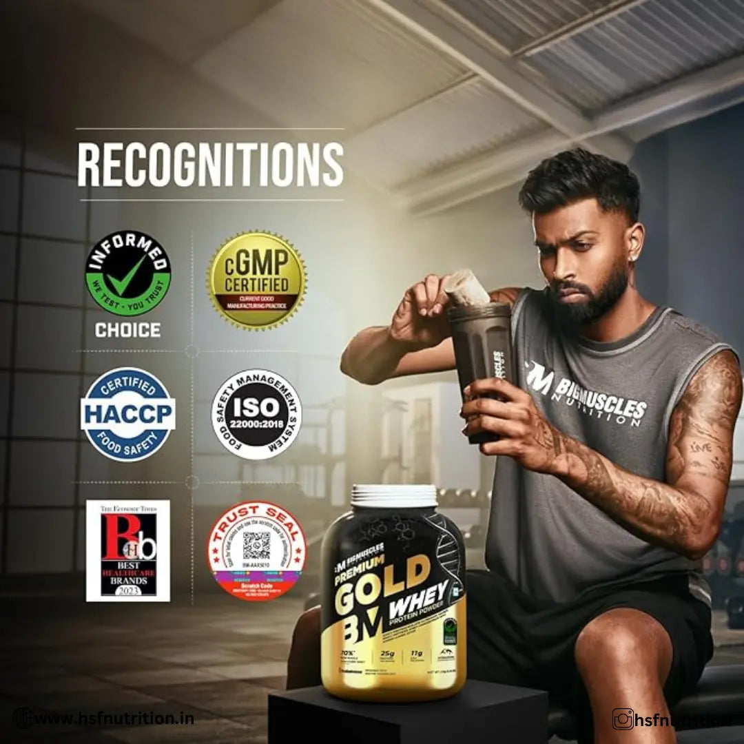 Bigmuscles Nutrition Premium Gold Whey - 1kg, 25g Protein, Chocolate - Hold Strong Fitness & Nutrition