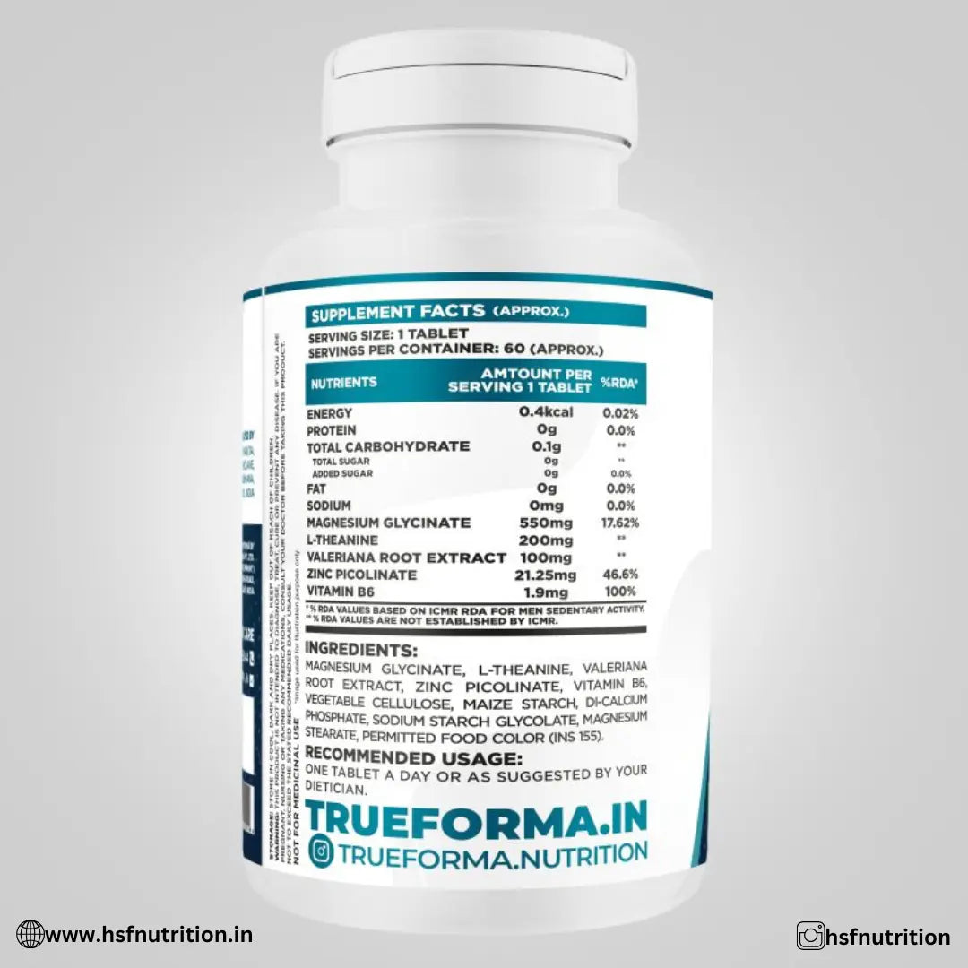 Trueforma ZMA Enhanced - 60 Tablets - Hold Strong Fitness & Nutrition