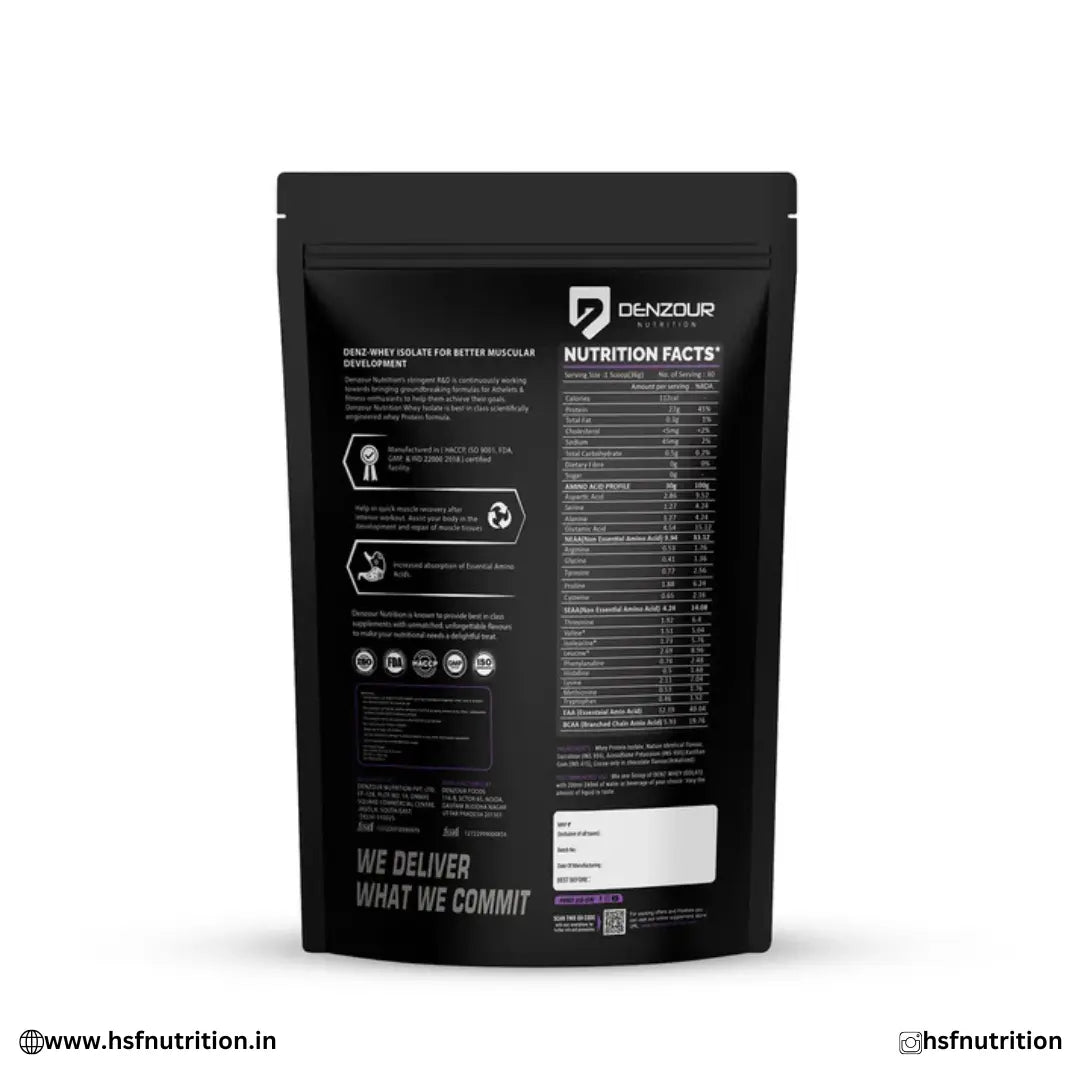 Denzour Nutrition Denz-Tech Whey Protein - 2Kg, 25g, 60 Sachet, Belgium Chocolate | Free Shaker Inside (Copy) Denzour Nutrition