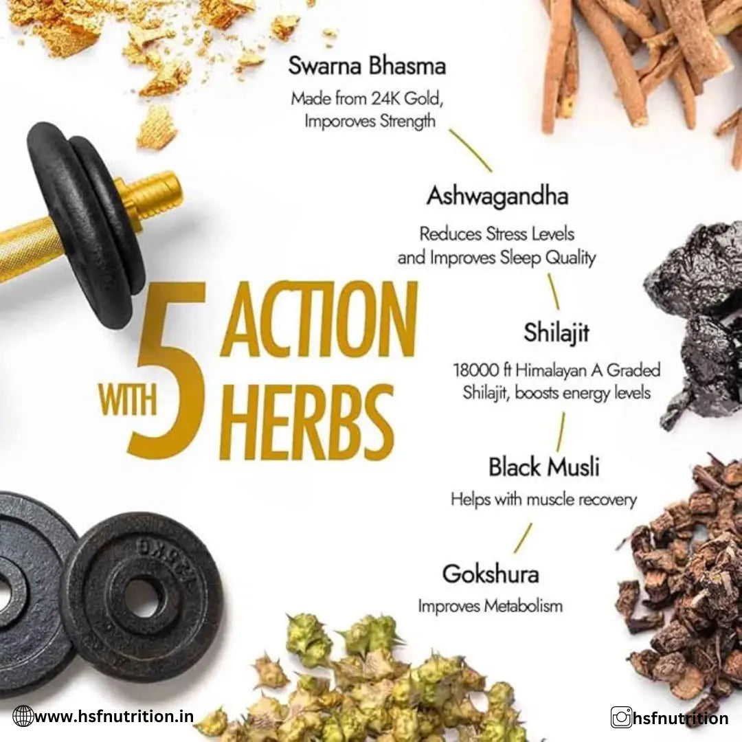 Kapiva Shilajit Gold Resin - 20g | Helps in boosting Stamina | Contains 24 Carat Gold | 100% Ayurvedic - Hold Strong Fitness & Nutrition