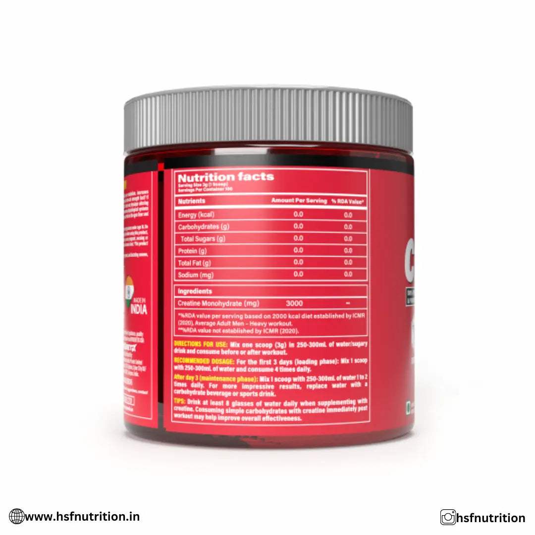 MYOGENETIX Creatine Monohydrate - 100 Servings, 300 gm, Unflavored - Hold Strong Fitness & Nutrition