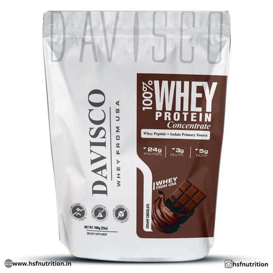Davisco 100% Whey Protein Concentrate - 900g (2lbs), Creamy Chocolate - Hold Strong Fitness & Nutrition